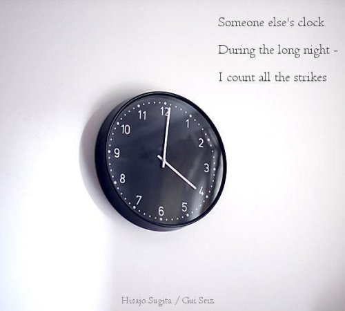 Naviarhaiku101-Someone-elses-clock. Picture shows a clock.